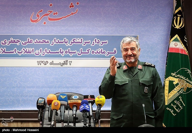 نشست خبری سرلشکر محمدعلی جعفری فرمانده کل سپاه پاسداران انقلاب اسلامی