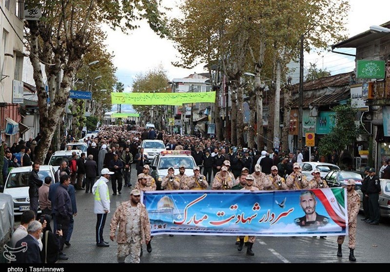 تشییع شهید نظری در رودسر