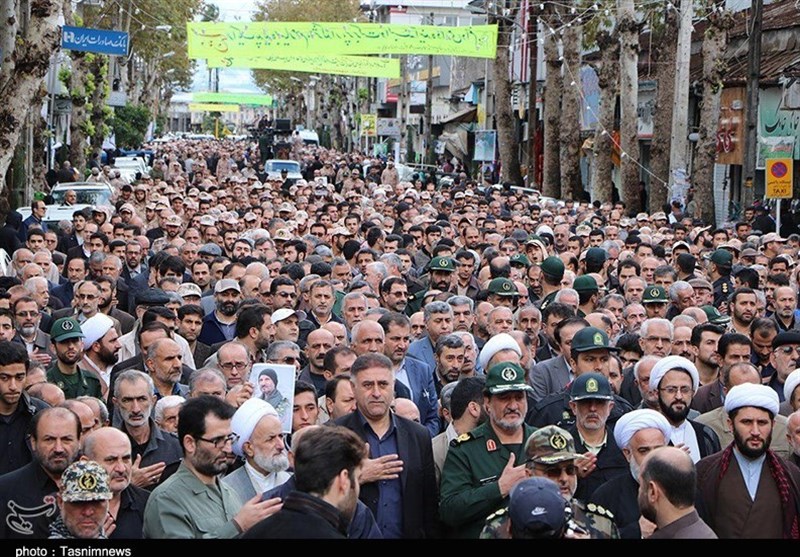 تشییع شهید نظری در رودسر