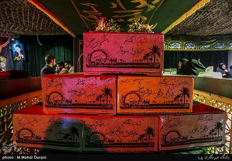 وداع با پیکر شهید مدافع حرم علیرضا جیلان