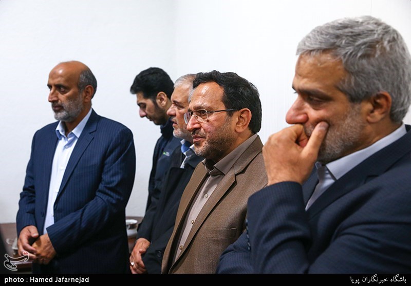 وداع با پیکر مطهر شهید مدافع حرم حمیدرضا ضیایی