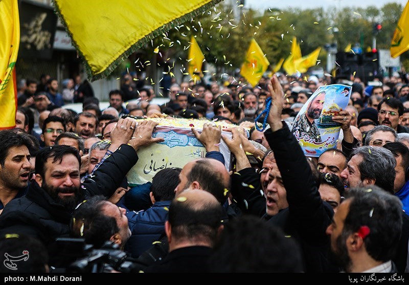 تشییع پیکر شهید مدافع حرم حمیدرضا ضیایی