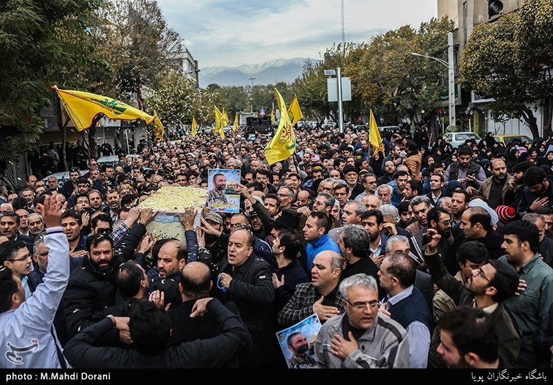 تشییع پیکر شهید مدافع حرم حمیدرضا ضیایی