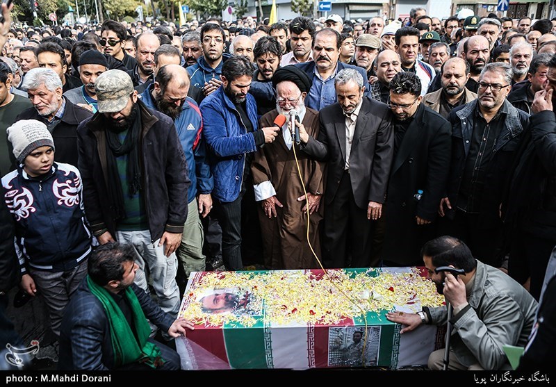 تشییع پیکر شهید مدافع حرم حمیدرضا ضیایی