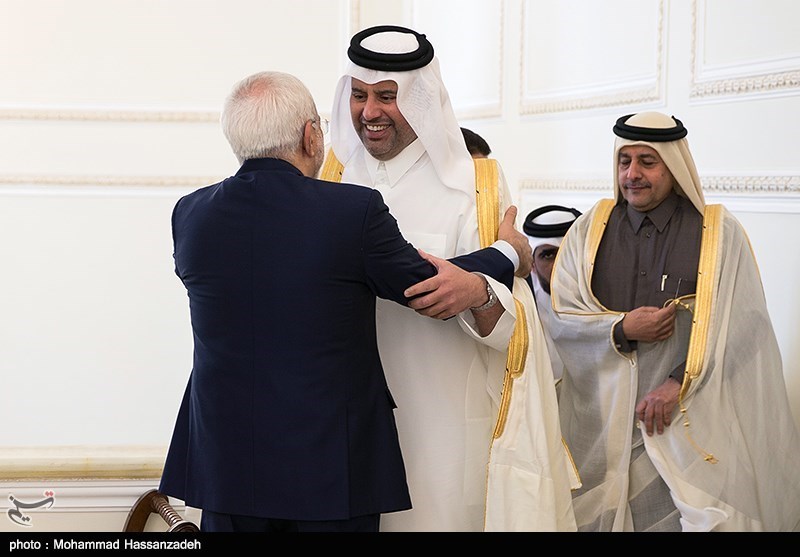 دیدار وزیر تجارت قطر با ظریف