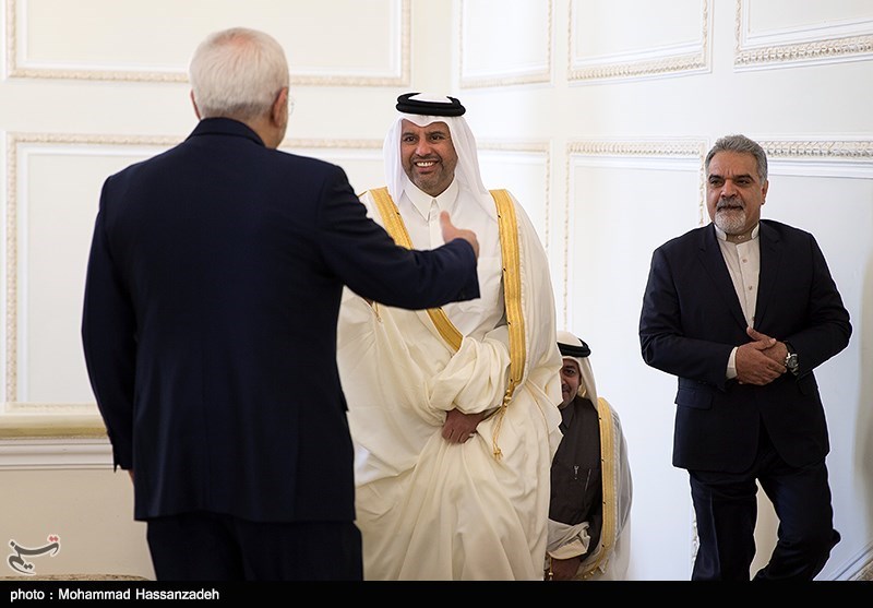 دیدار وزیر تجارت قطر با ظریف