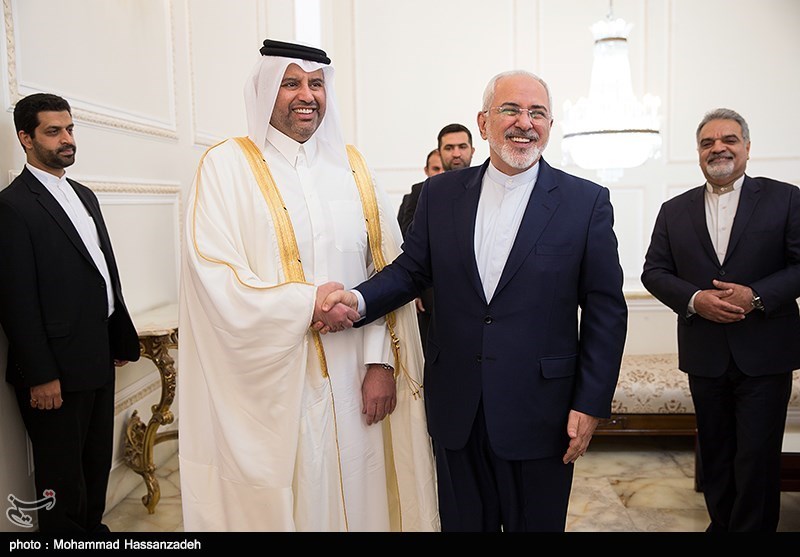 دیدار وزیر تجارت قطر با ظریف