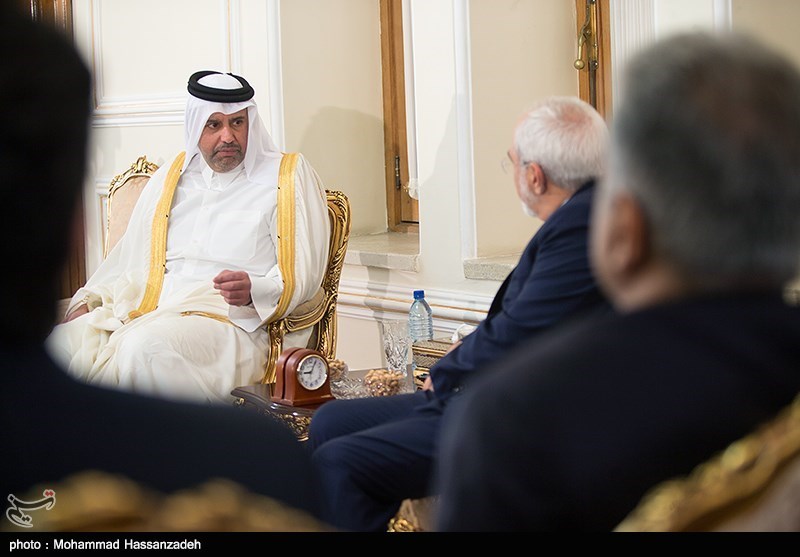دیدار وزیر تجارت قطر با ظریف