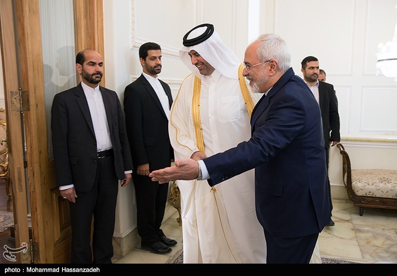 دیدار وزیر تجارت قطر با ظریف