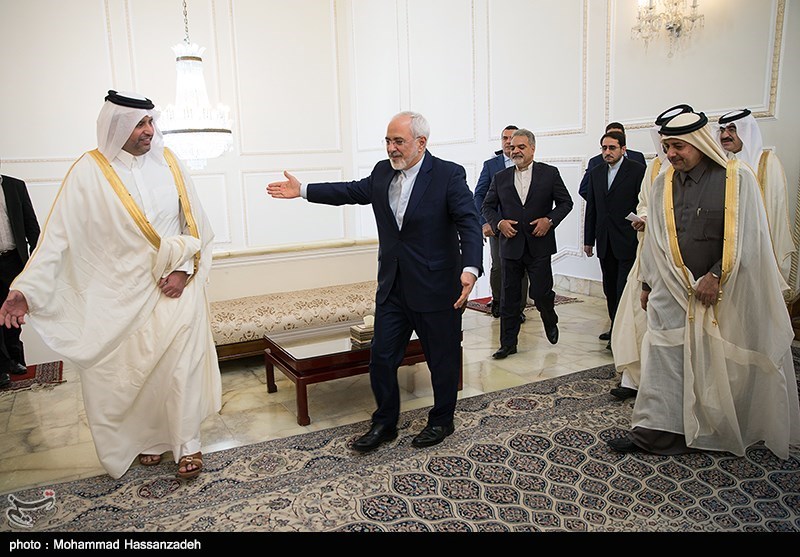 دیدار وزیر تجارت قطر با ظریف