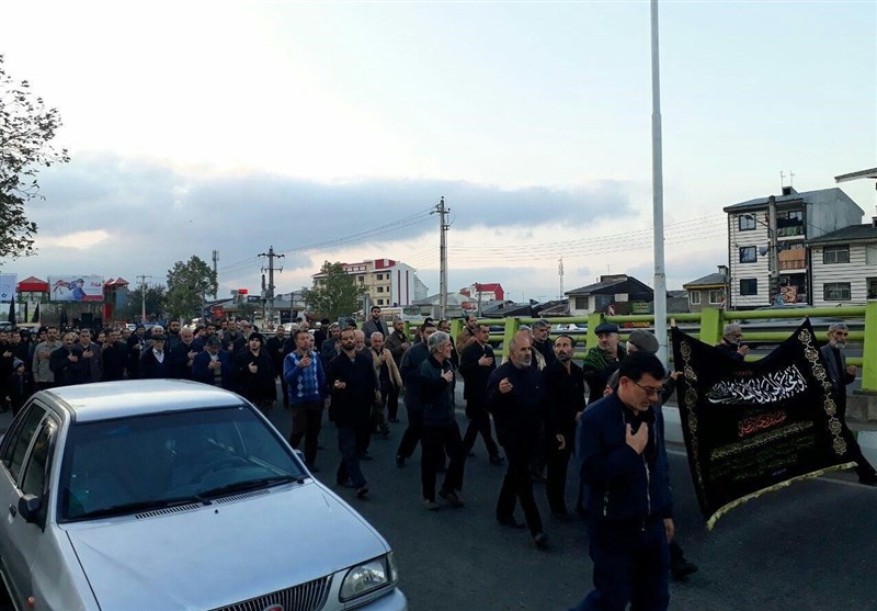 عزاداری مردم رشت در سوک امام حسن عسکری (ع)