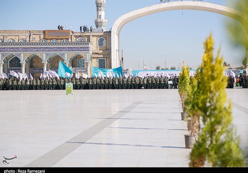 صبحگاه نیروهای مسلح استان قم 