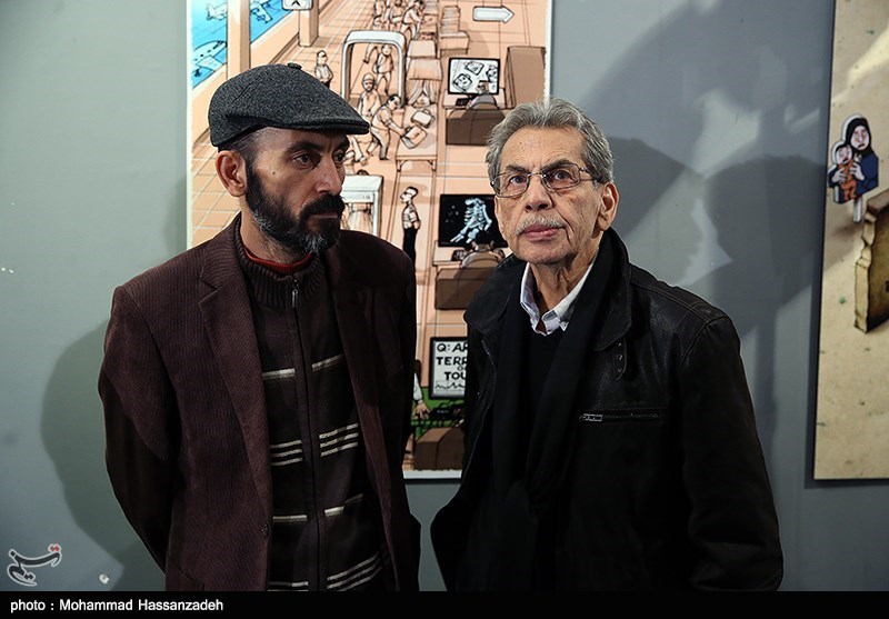 افتتاح نمایشگاه دوسالانه کاریکاتور