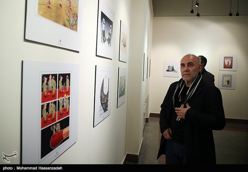 افتتاح نمایشگاه دوسالانه کاریکاتور