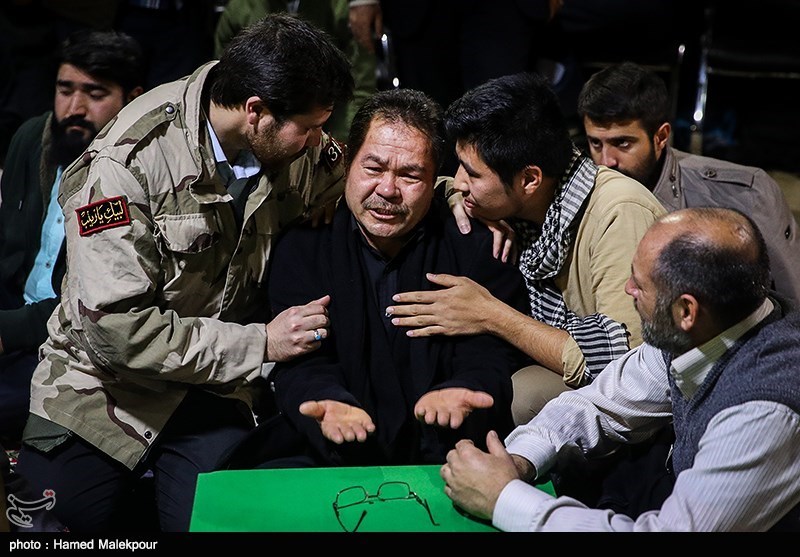 مراسم وداع با پیکر دو شهید مدافع حرم تیپ فاطمیون