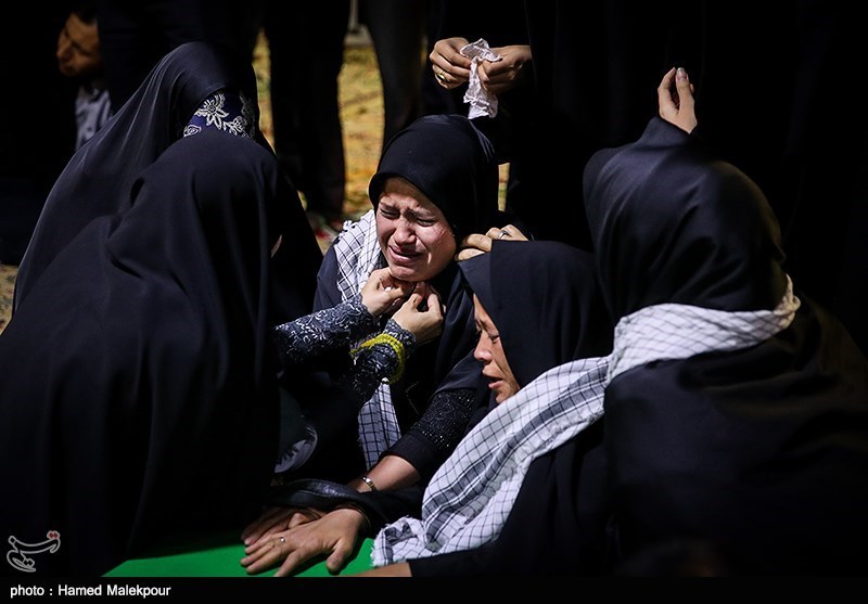 مراسم وداع با پیکر دو شهید مدافع حرم تیپ فاطمیون