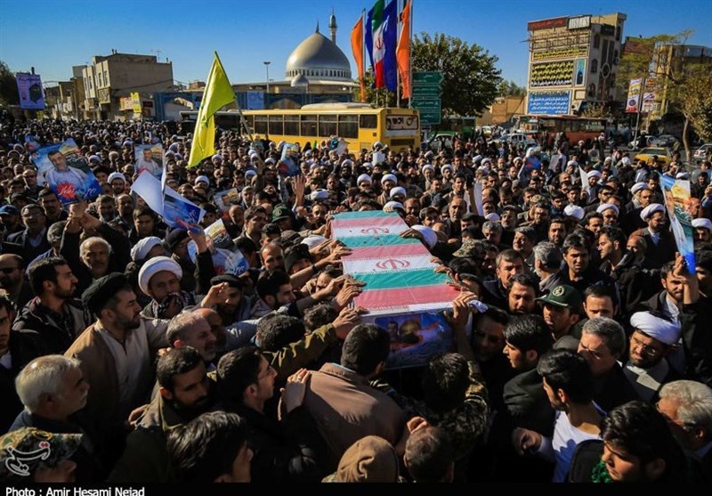 تشیع شهید مدافع حرم مجید عسکری