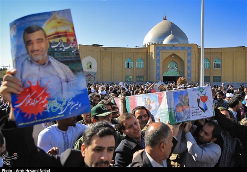 تشیع شهید مدافع حرم مجید عسکری