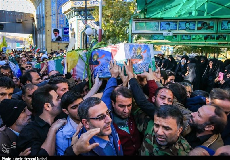 تشیع شهید مدافع حرم مجید عسکری