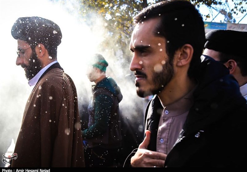 تشیع شهید مدافع حرم مجید عسکری