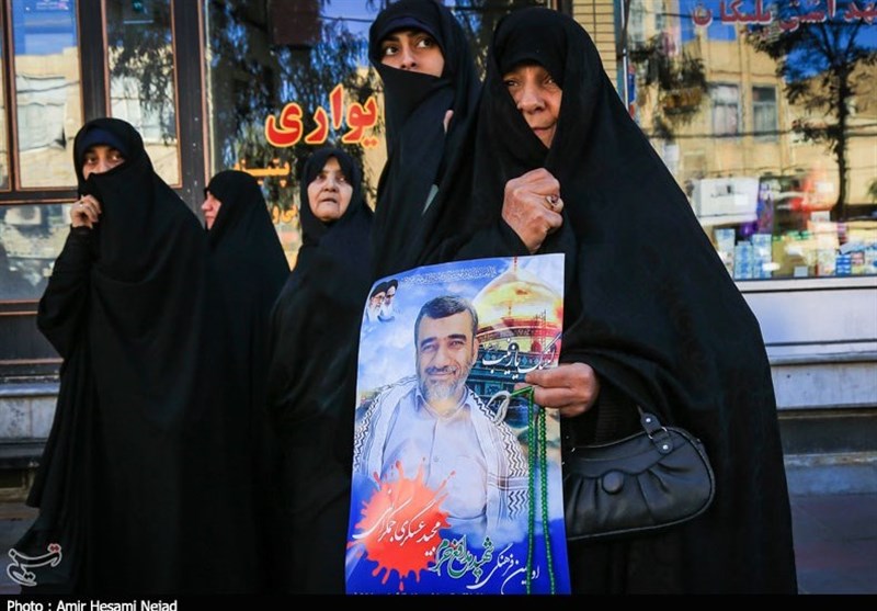 تشیع شهید مدافع حرم مجید عسکری