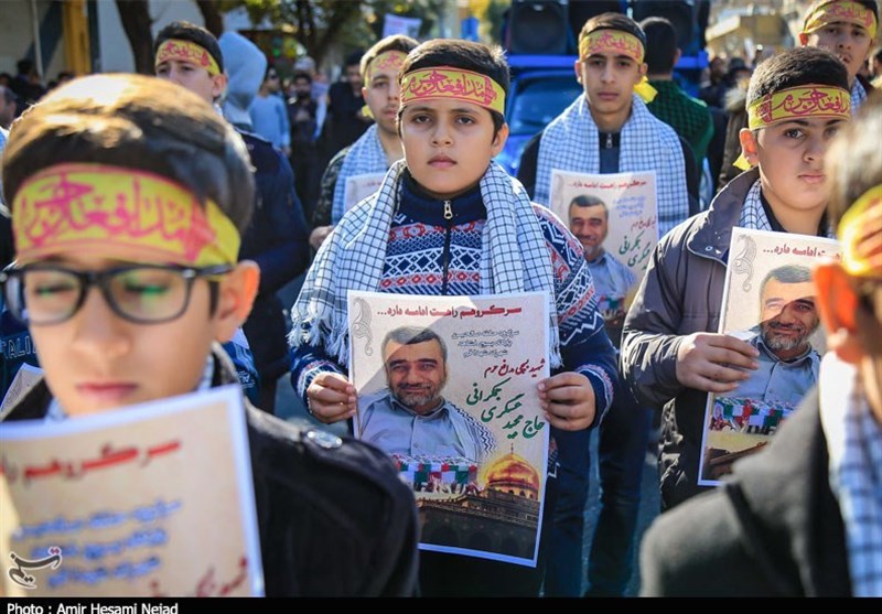 تشیع شهید مدافع حرم مجید عسکری