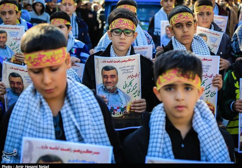 تشیع شهید مدافع حرم مجید عسکری