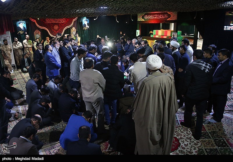 وداع با پیکر شهید مدافع حرم منصور عباسی