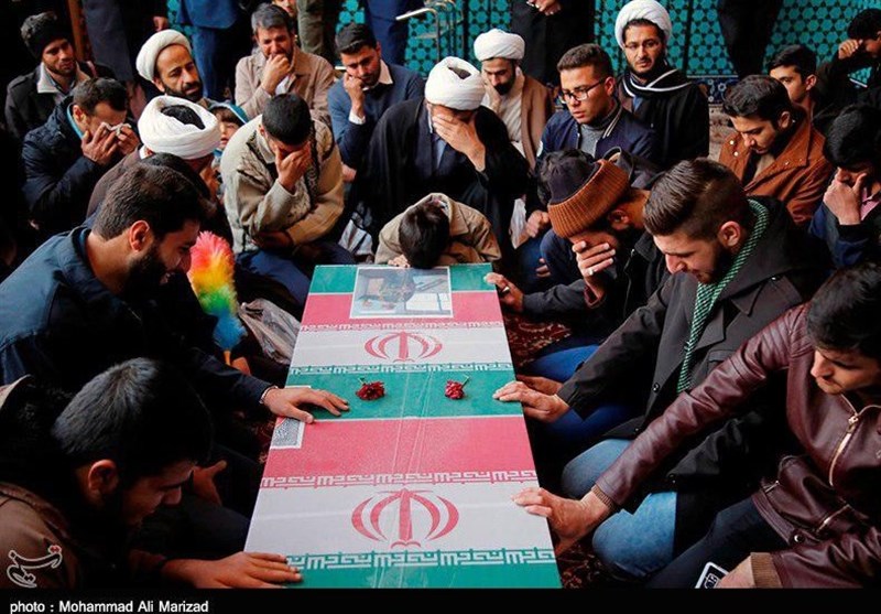 مراسم وداع با شهید مدافع حرم منصور عباسی