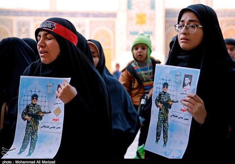 مراسم وداع با شهید مدافع حرم منصور عباسی