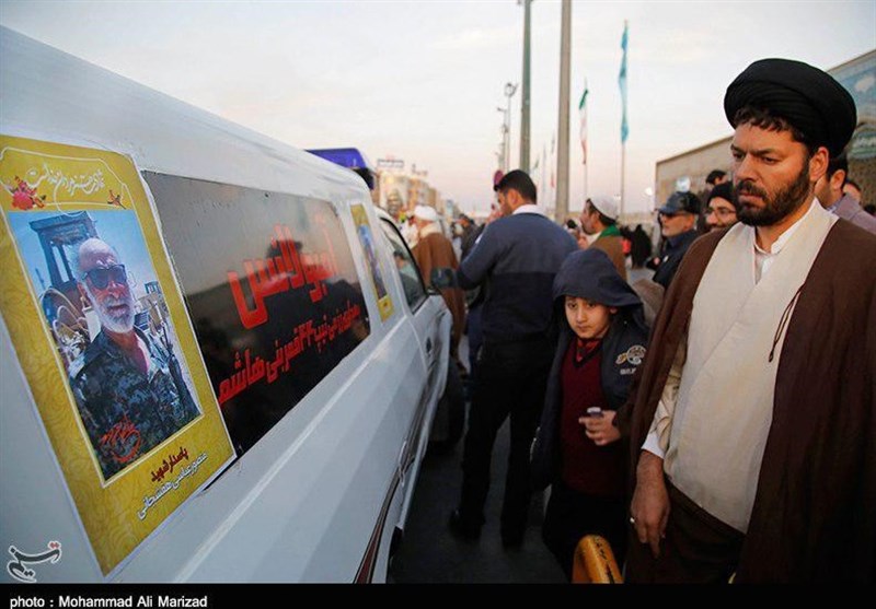 مراسم وداع با شهید مدافع حرم منصور عباسی