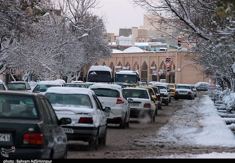 نخستین برف پاییزی اردبیل