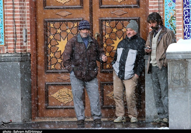 نخستین برف پاییزی اردبیل