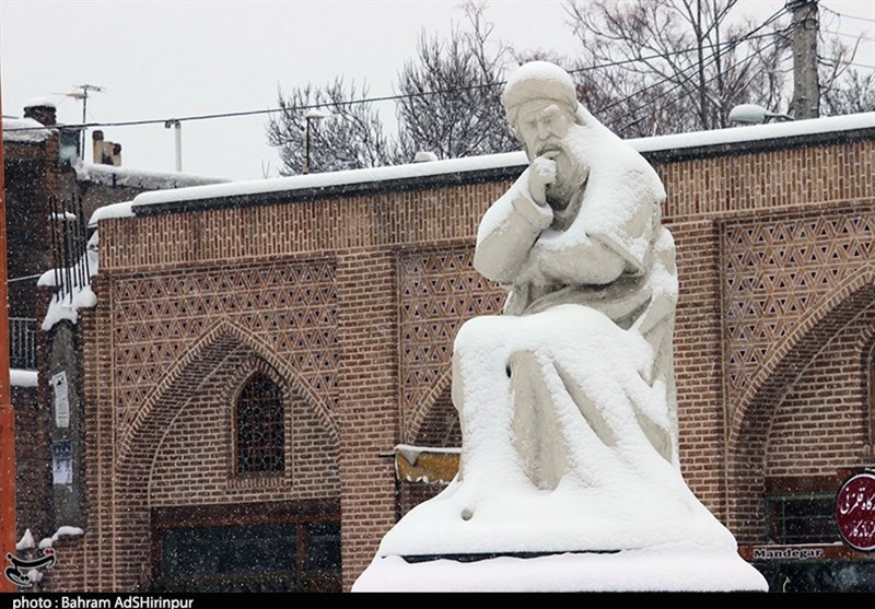 نخستین برف پاییزی اردبیل