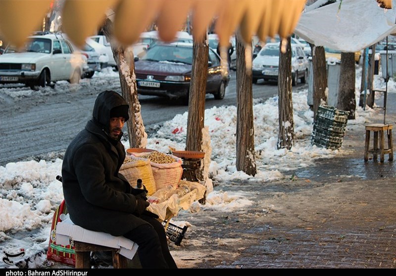 نخستین برف پاییزی اردبیل