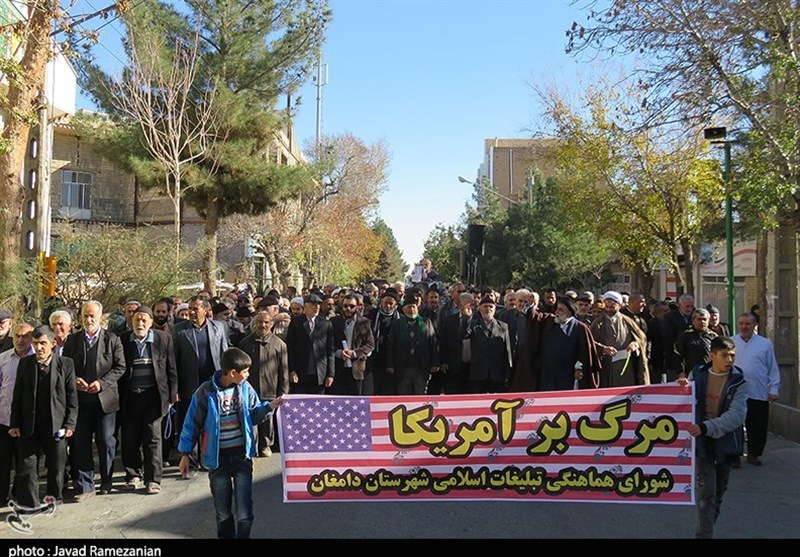 راهپیمایی ضد صهیونیستی در دامغان