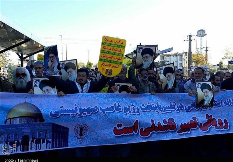 قیام مردم گیلان در دفاع از قبله اول مسلمین