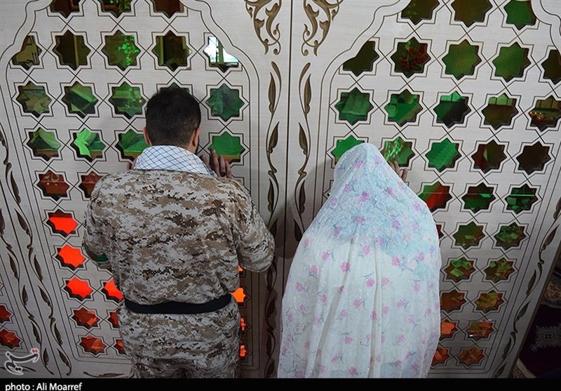  پیوند آسمانی زوج خوزستانی در معراج شهدای اهواز 