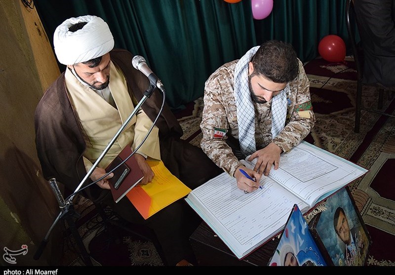  پیوند آسمانی زوج خوزستانی در معراج شهدای اهواز 