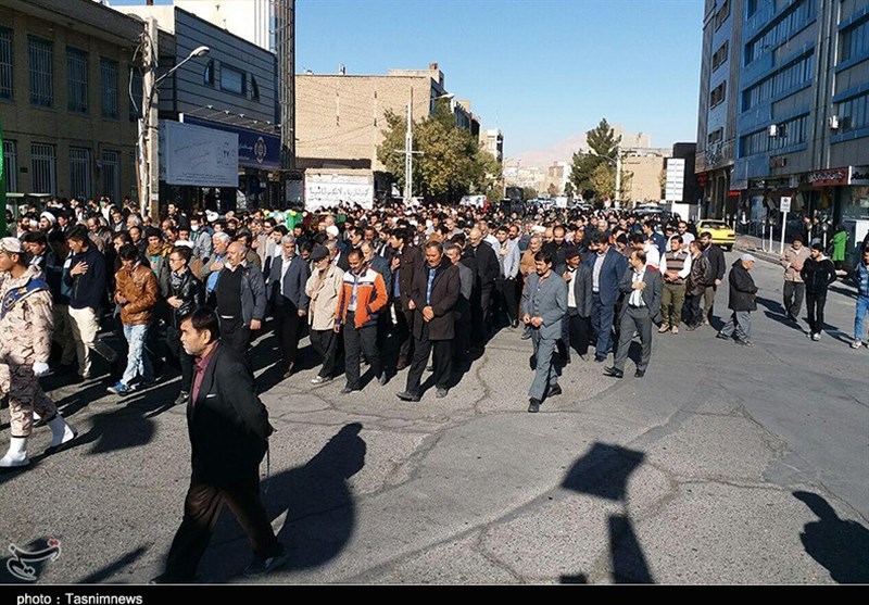 آئین تشیع شهید مدافع حرم در گرمسار