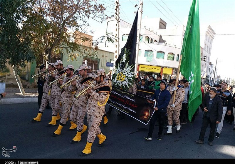 آئین تشیع شهید مدافع حرم در گرمسار 