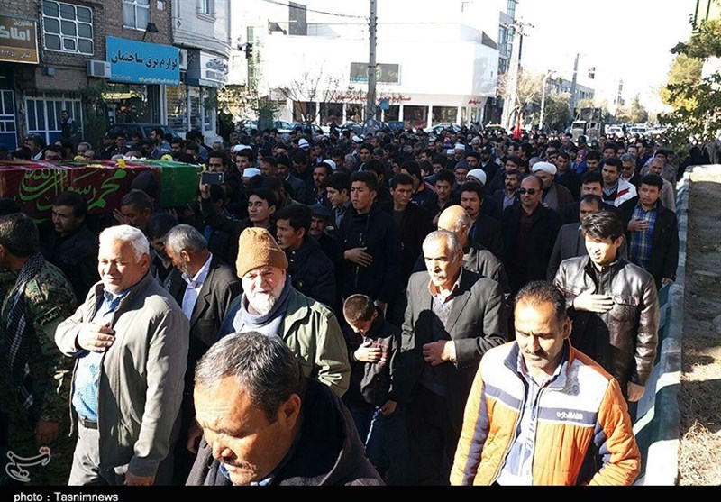 آئین تشیع شهید مدافع حرم در گرمسار 