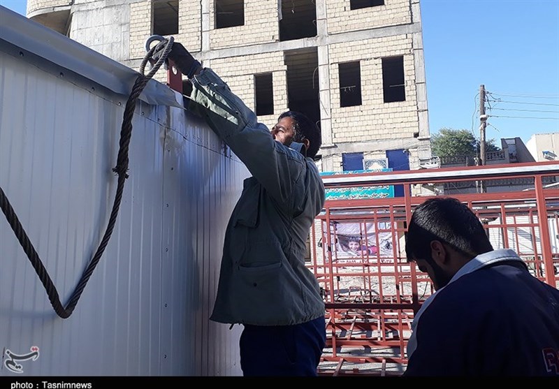 ارسال کانکس‌های اهدایی مردم اهواز به سرپل‌ذهاب 