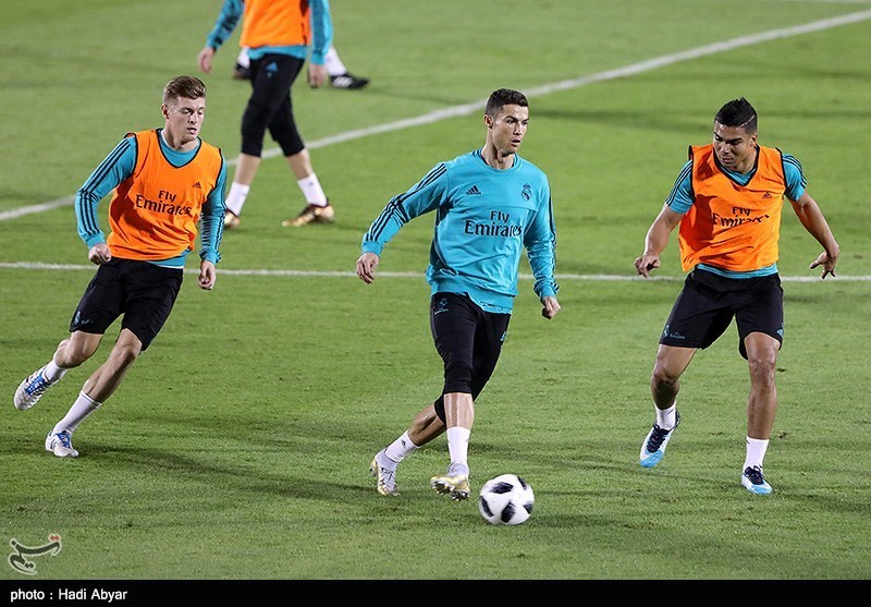 اولین تمرین تیم رئال مادرید اسپانیا در جام باشگاه های جهان 2017 ابوظبی