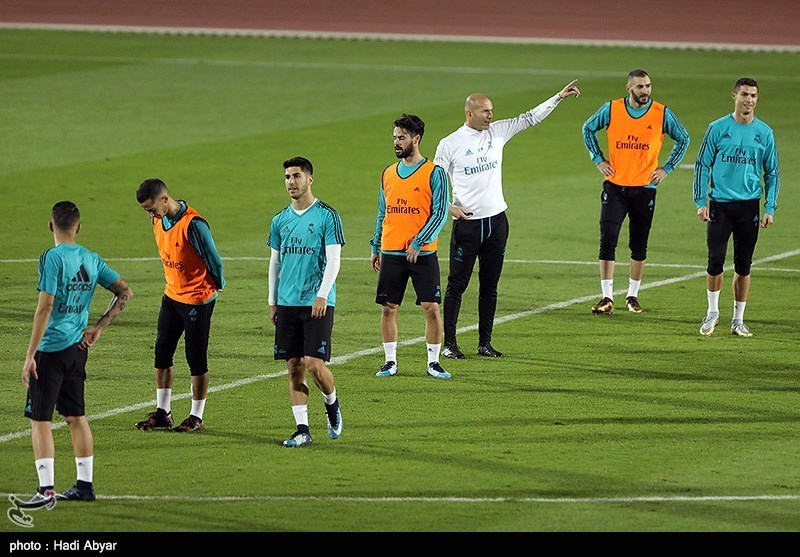 اولین تمرین تیم رئال مادرید اسپانیا در جام باشگاه های جهان 2017 ابوظبی