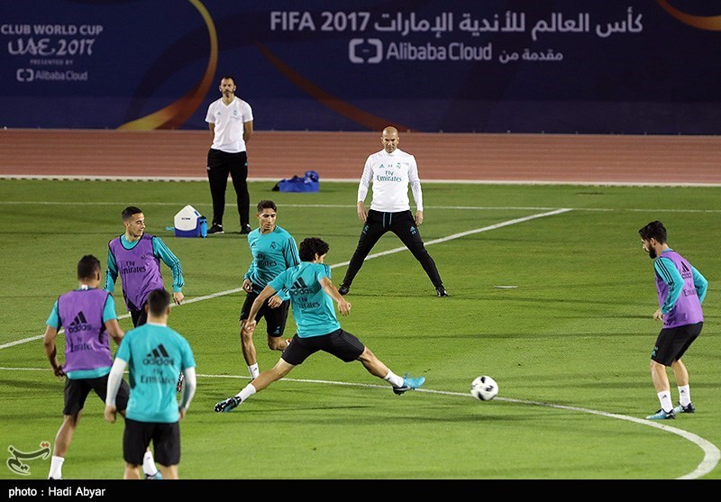اولین تمرین تیم رئال مادرید اسپانیا در جام باشگاه های جهان 2017 ابوظبی