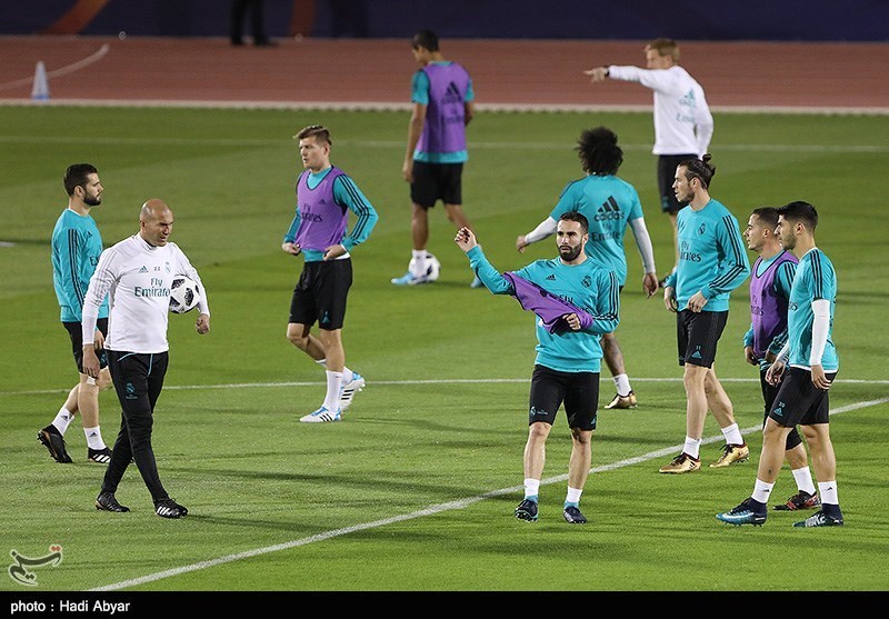 اولین تمرین تیم رئال مادرید اسپانیا در جام باشگاه های جهان 2017 ابوظبی