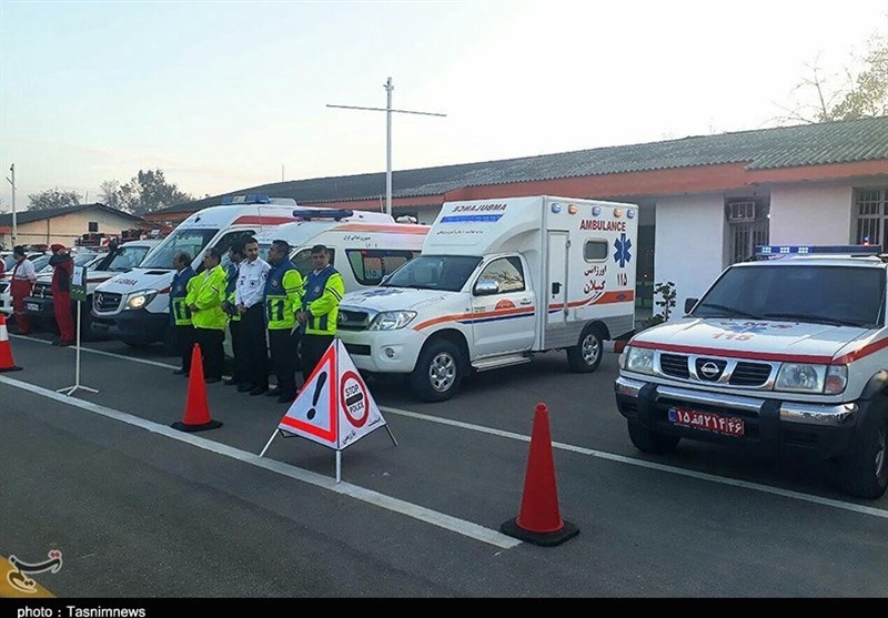 مانور زمستانی نیروهای امدادی در گیلان