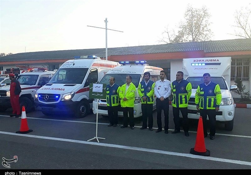 مانور زمستانی نیروهای امدادی در گیلان