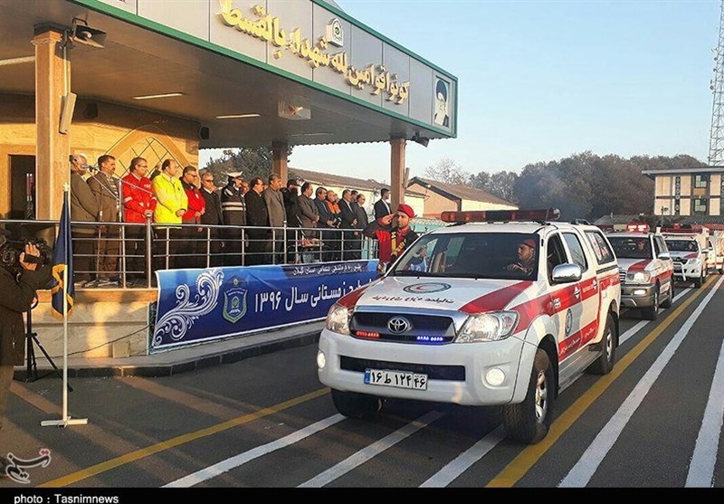 مانور زمستانی نیروهای امدادی در گیلان